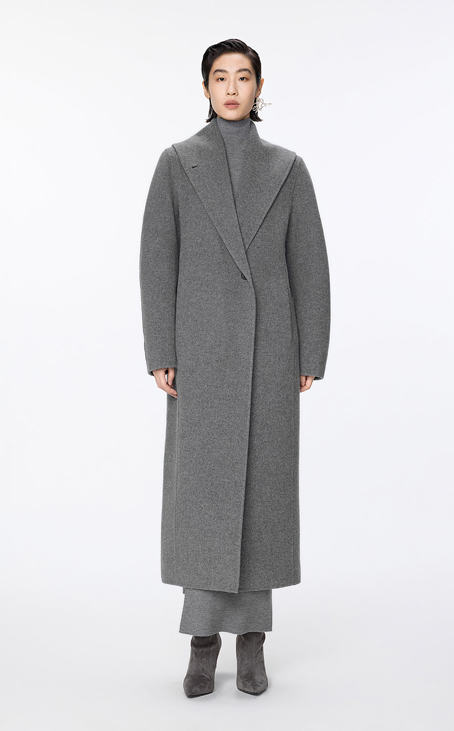 Coat / JNBY Tailored Wool Ultra-Long Coat