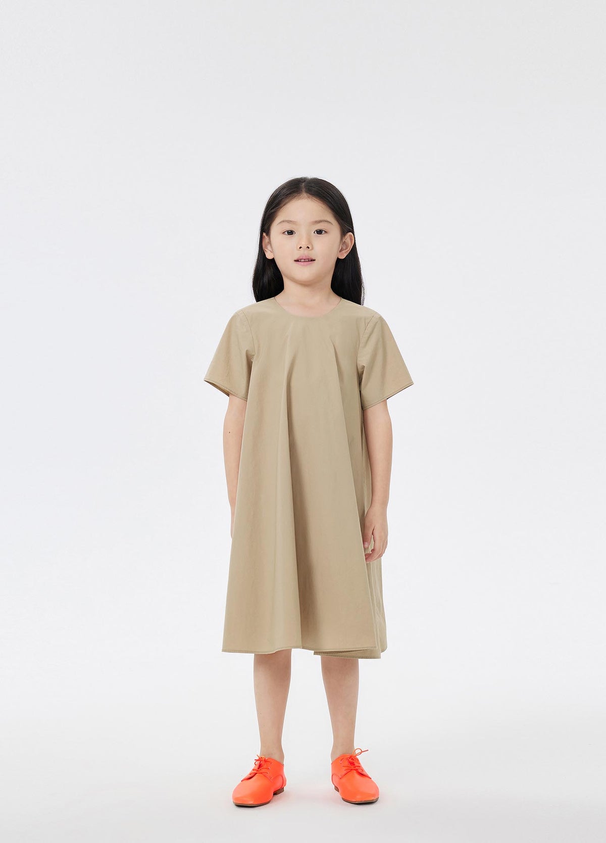 Dress / jnby by JNBY Solid Loose Fit Short Sleeve Dress