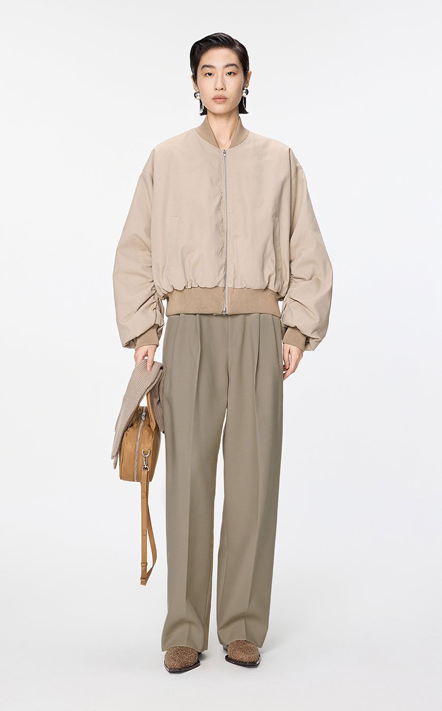 Pants / JNBY Modern Tailored Straight Trousers