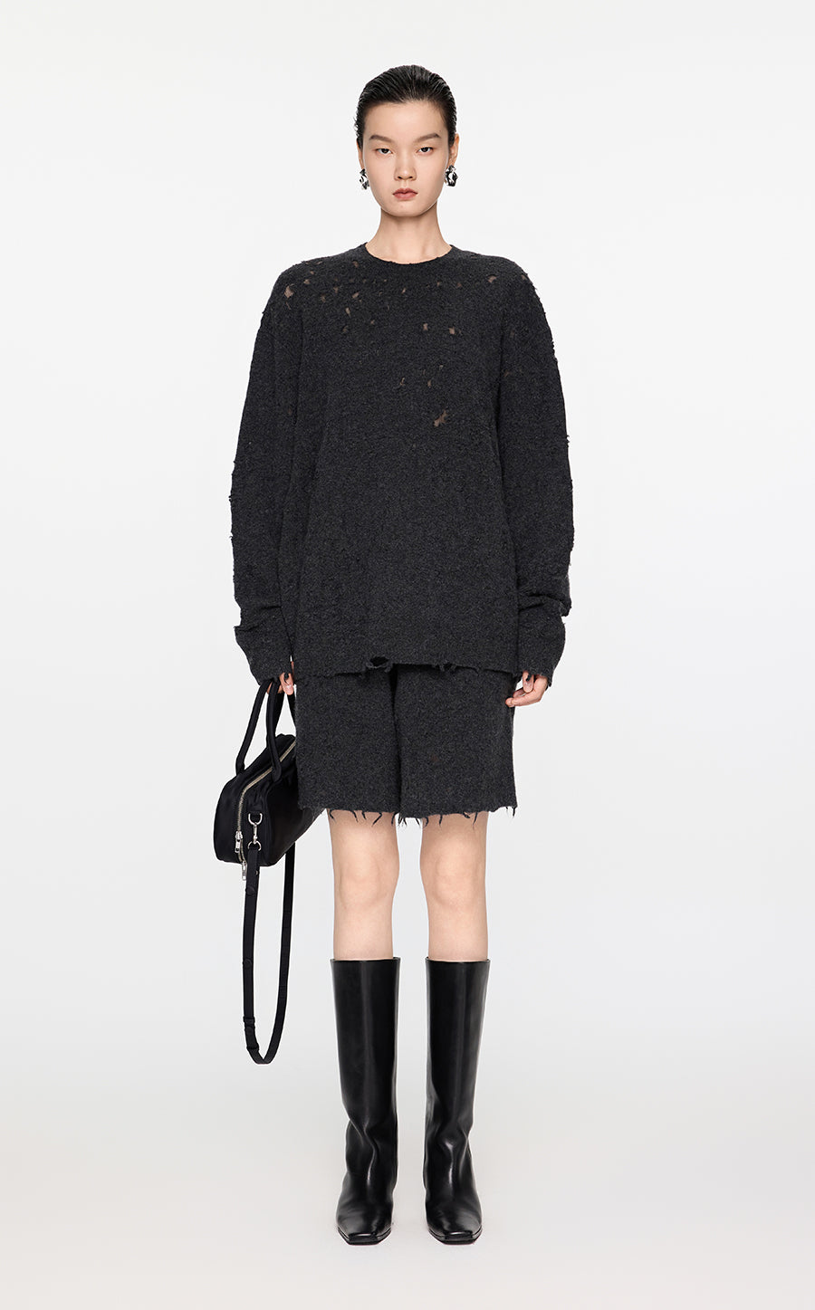 Sweater / JNBY Oversized Wool-Blend Sweater