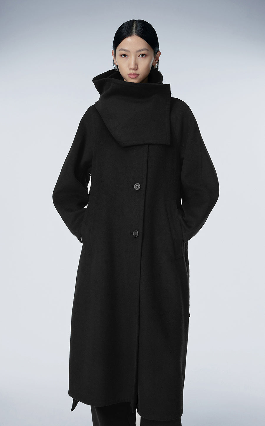 Coat / JNBY Full-length Convertible Wool Coat – JNBYPLUS