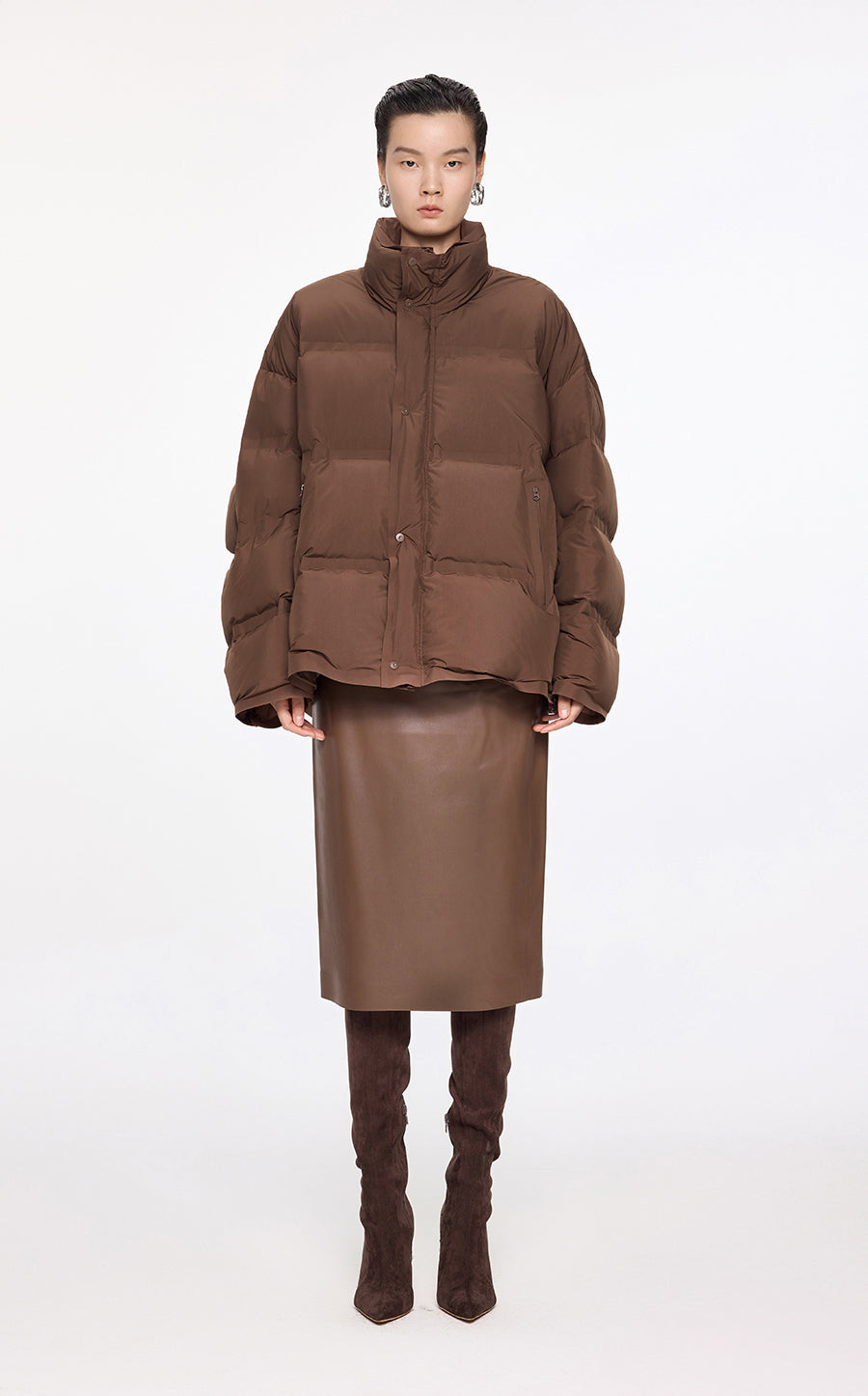 Coat / JNBY Oversize Stand Collar Down Coat