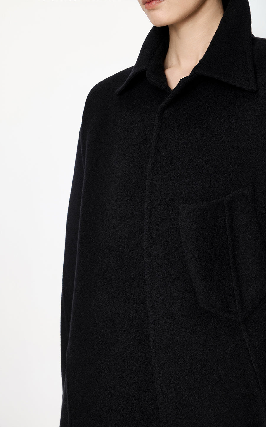 Coat / JNBY Irregular Oversize Wool-Blend Coat