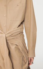 Shirt / JNBY Cotton-Blend Eco-Friendly Long-Sleeved Shirt