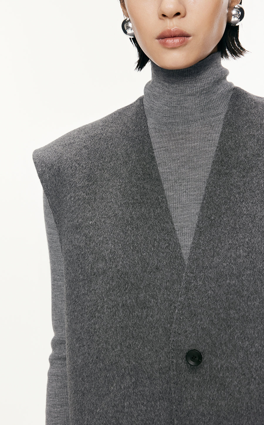 Vest / JNBY Relaxed Wool Vest Coat