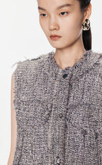 Vest / JNBY Jacquard Cropped Vest Waistcoat