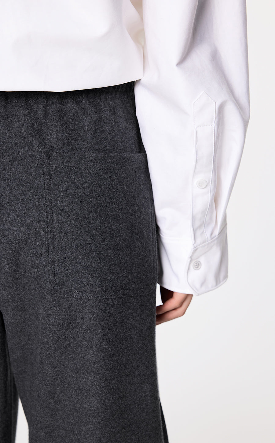 Pants / JNBY Elasticated-Waist Wool Track Pants