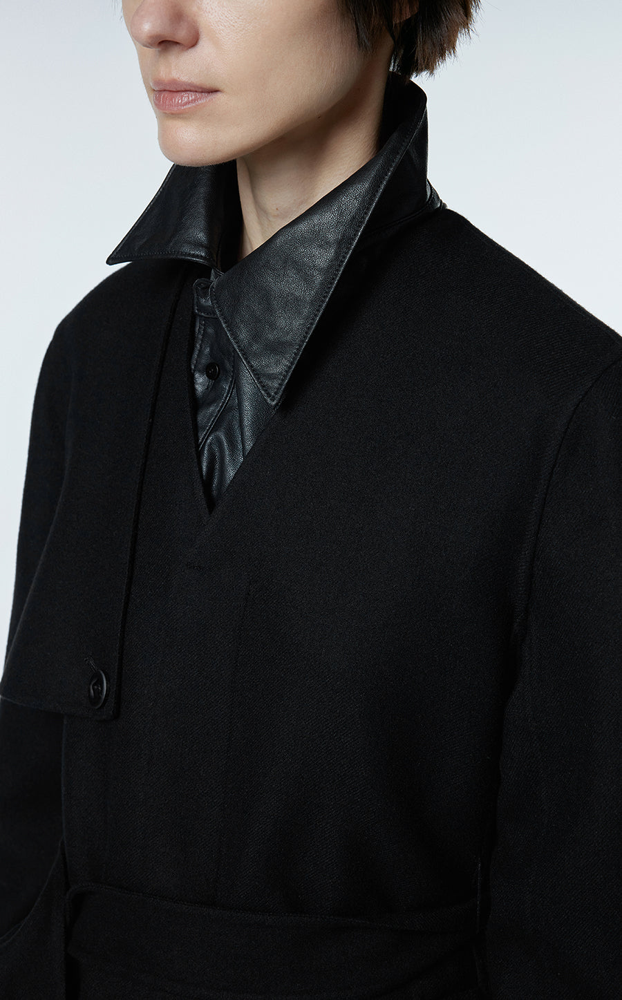 Coat / JNBY Midi V-neck Wool Coat