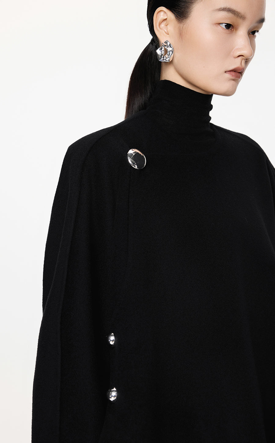 Coat / JNBY A-Shape Wool-Cashmere Jacket