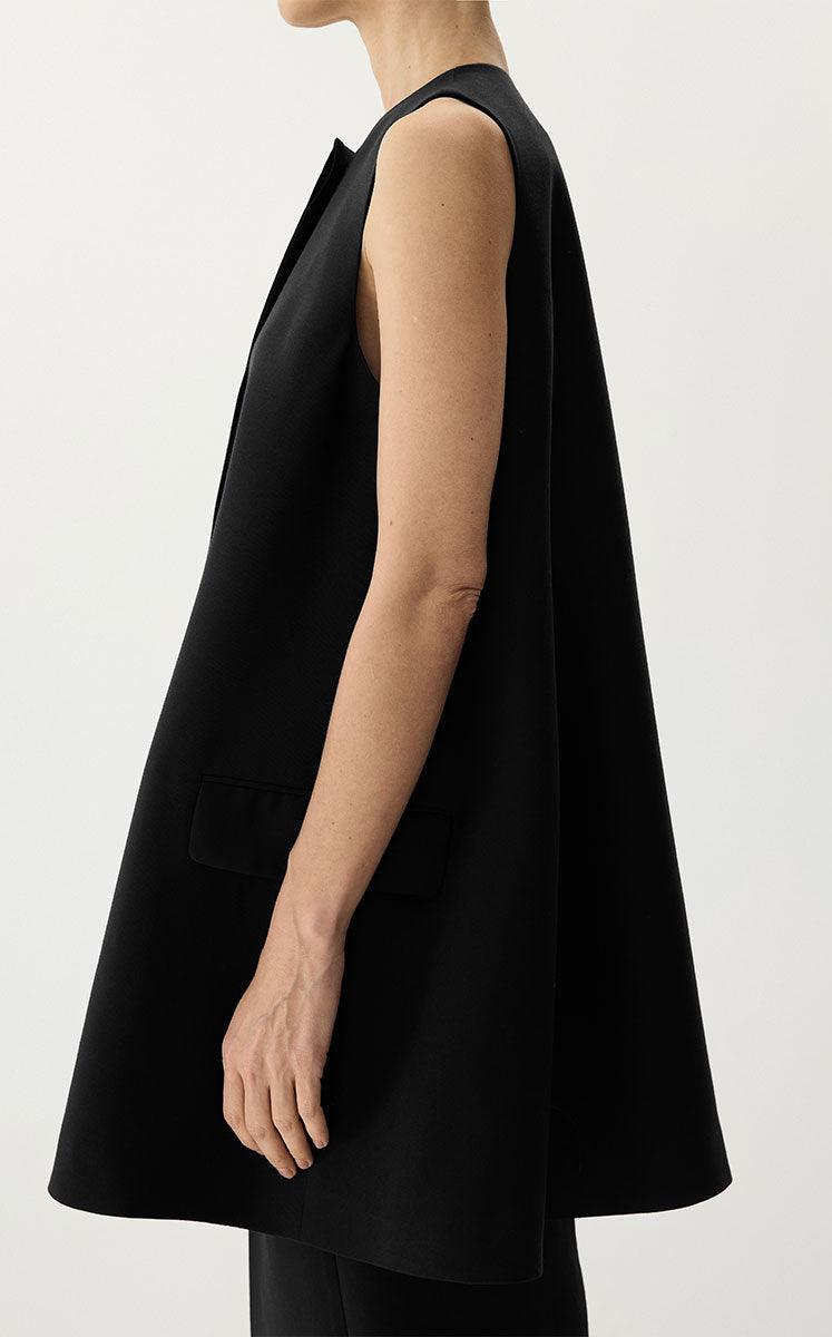 Dress / JNBY Sleeveless Wool-Silk A-Line Dress