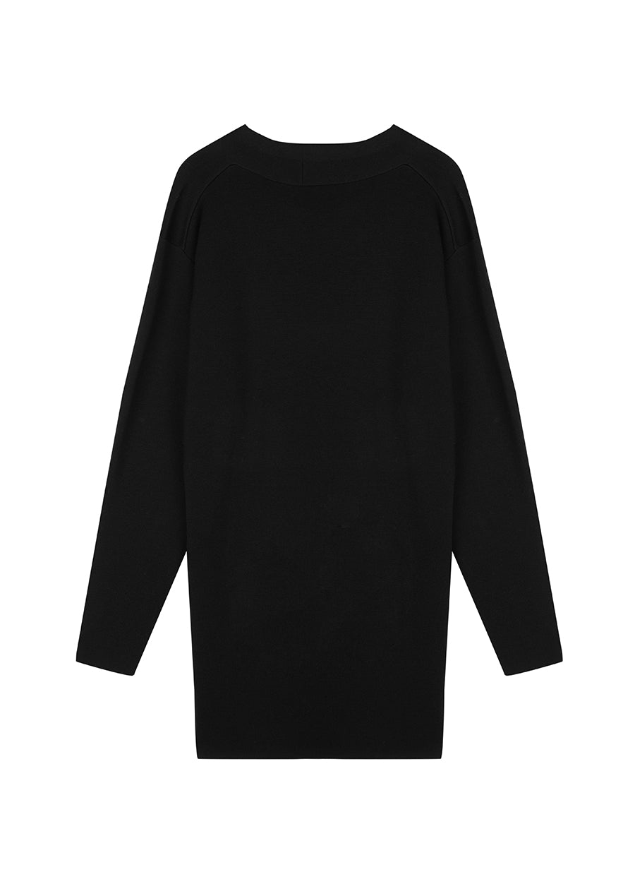 Dress / JNBY V-neck Wool Sweater Dress