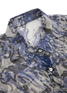 Shirt / JNBY Silk Peony Full-print Long Sleeve Shirt