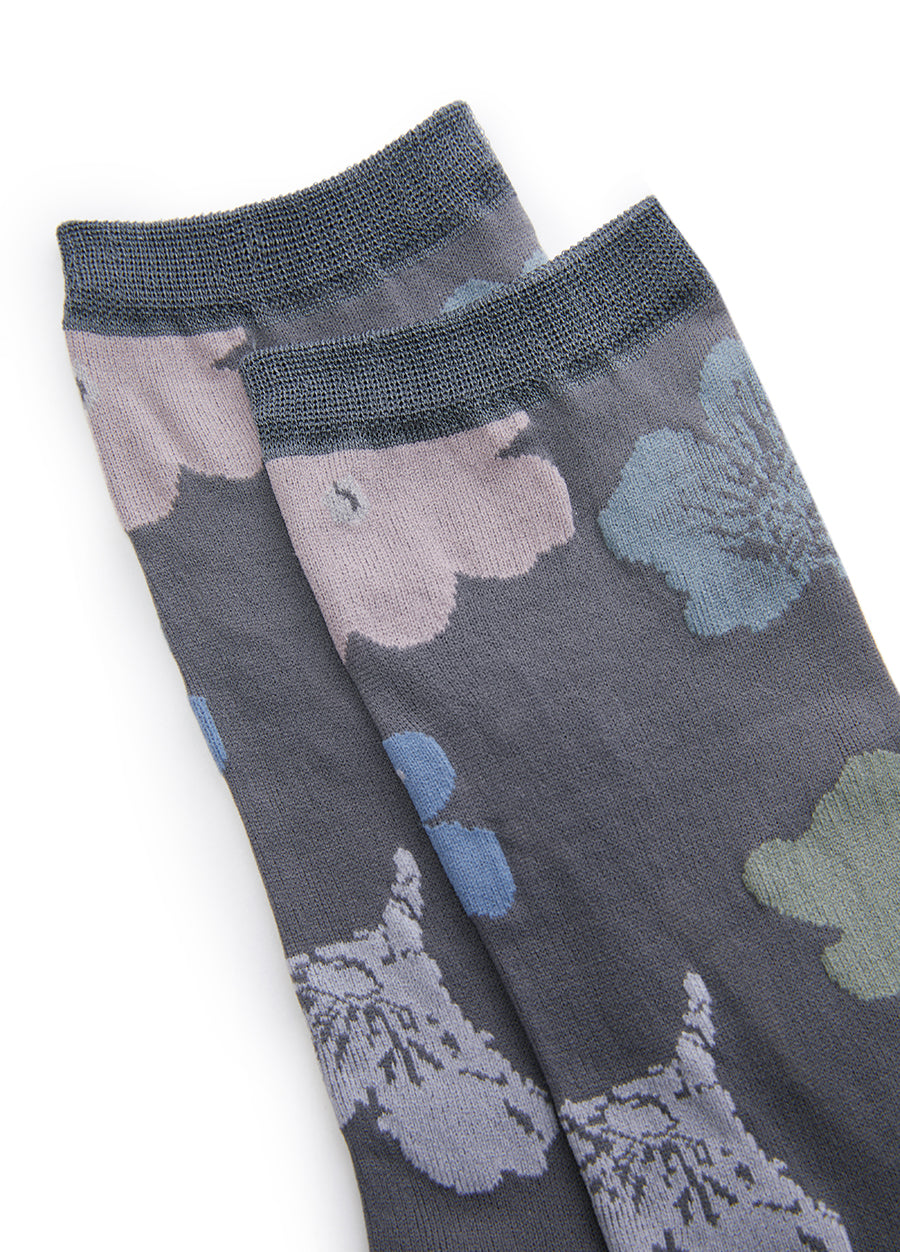 Socks / JNBY Floral Prints Mid-calf Socks