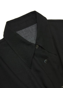 Dress / JNBY Translucent Textured Organza Relaxed Shirt Collar Dress