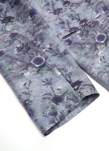 Blazer / JNBY Floral Print 100% Silk Blazer