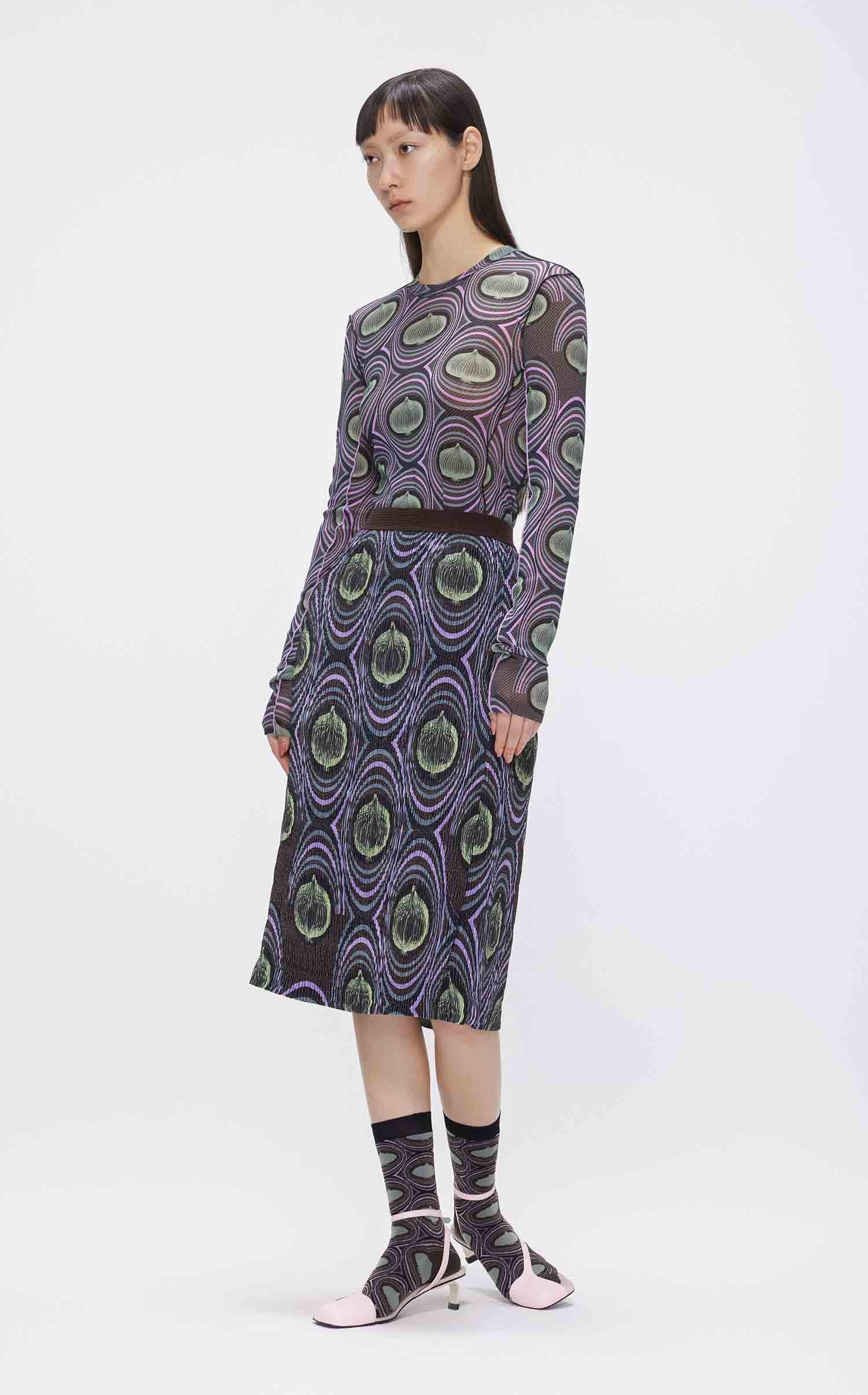 Skirts / JNBY Vegetable-print Midi Skirt£¨Black Friday Flash Sale)