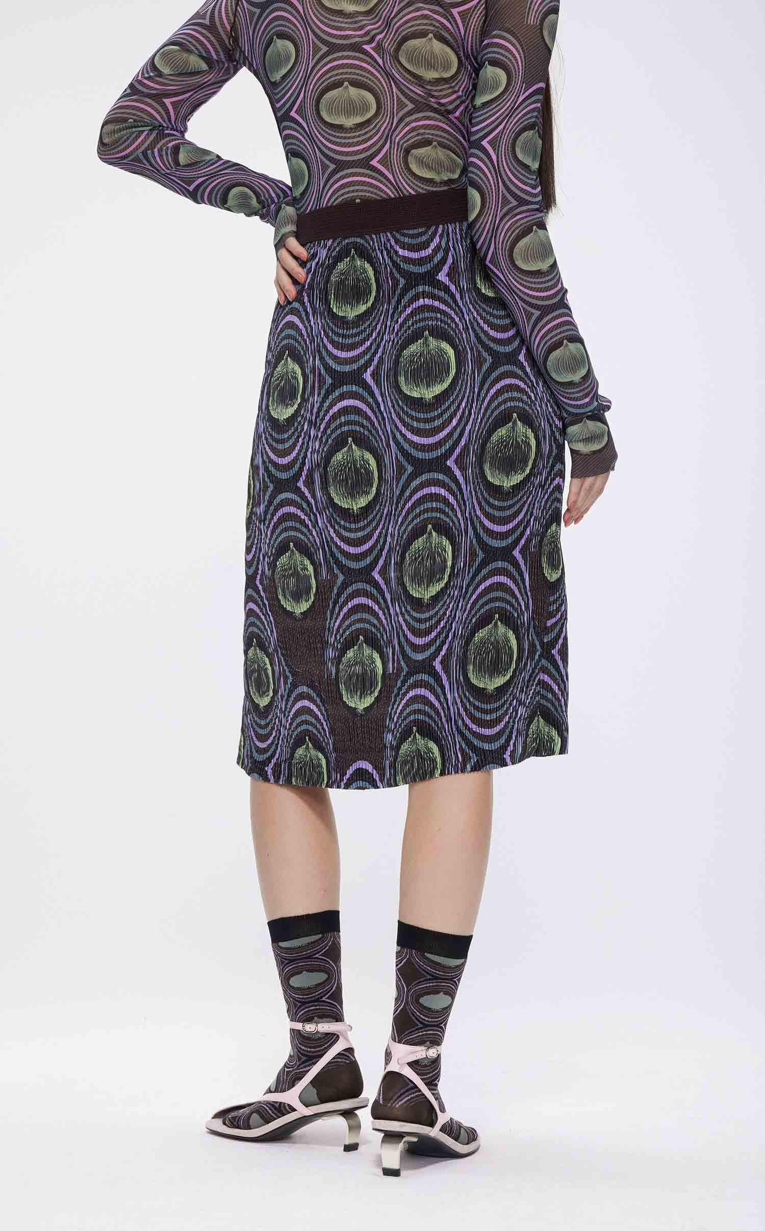 Skirts / JNBY Vegetable-print Midi Skirt£¨Black Friday Flash Sale)