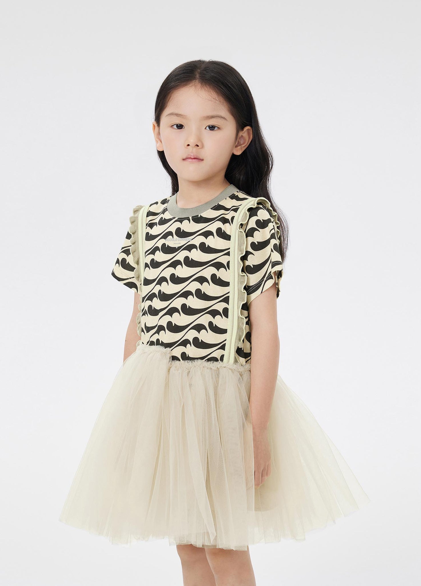 Dresses / jnby by JNBY Printing Patched Short Sleeve Dress
