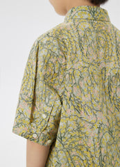 Shirt / jnby by JNBY Loose Fit Full Floral Print Short Sleeve Shirt