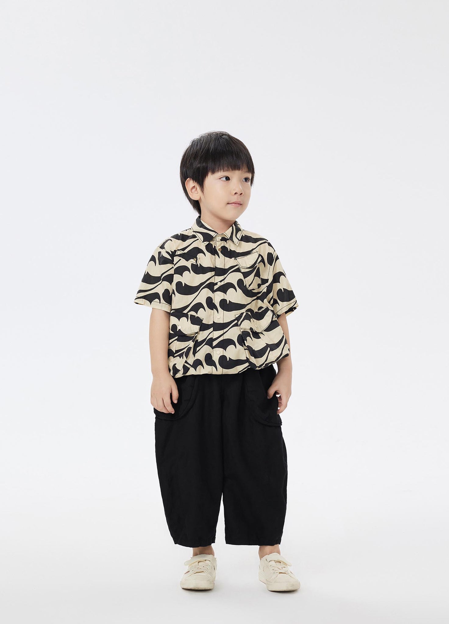 Shirt / jnby by JNBY Full Print Short Sleeve Shirt (100% Cotton)