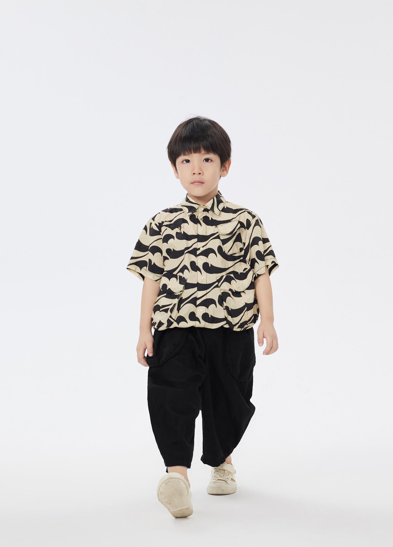 Shirt / jnby by JNBY Full Print Short Sleeve Shirt (100% Cotton)