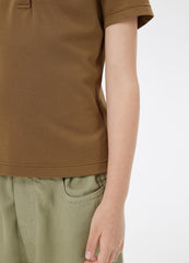 T-Shirt / jnby by JNBY Solid Short Sleeve Polo T-Shirt