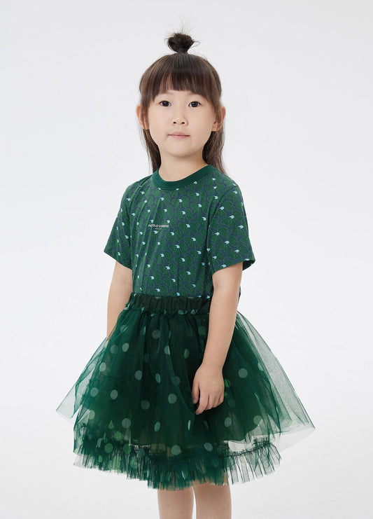 T-Shirt / jnby by JNBY Full Print Layered Back Short Sleeve T-Shirt