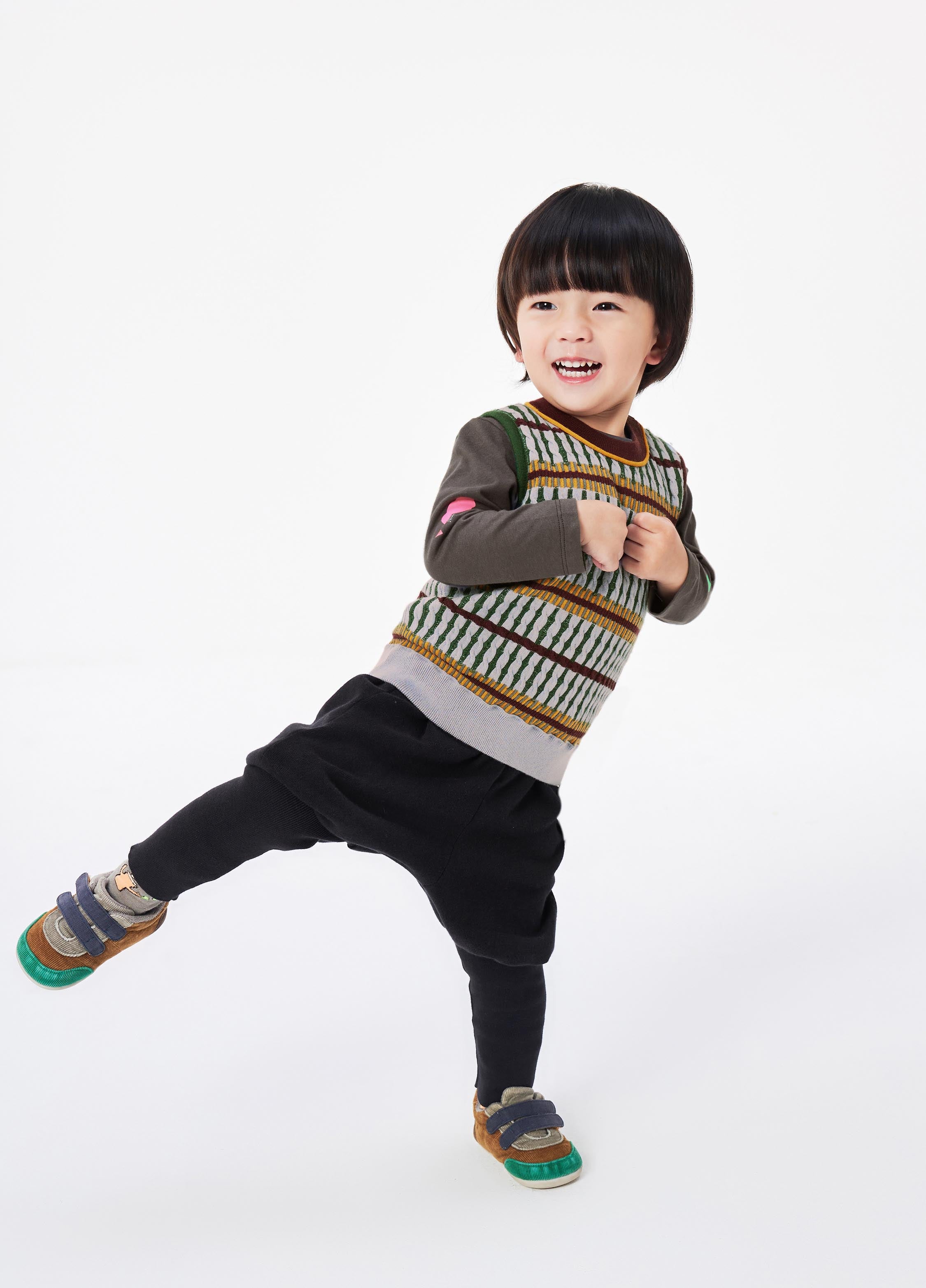 Vest / jnby for mini Stripped Knitted Vest