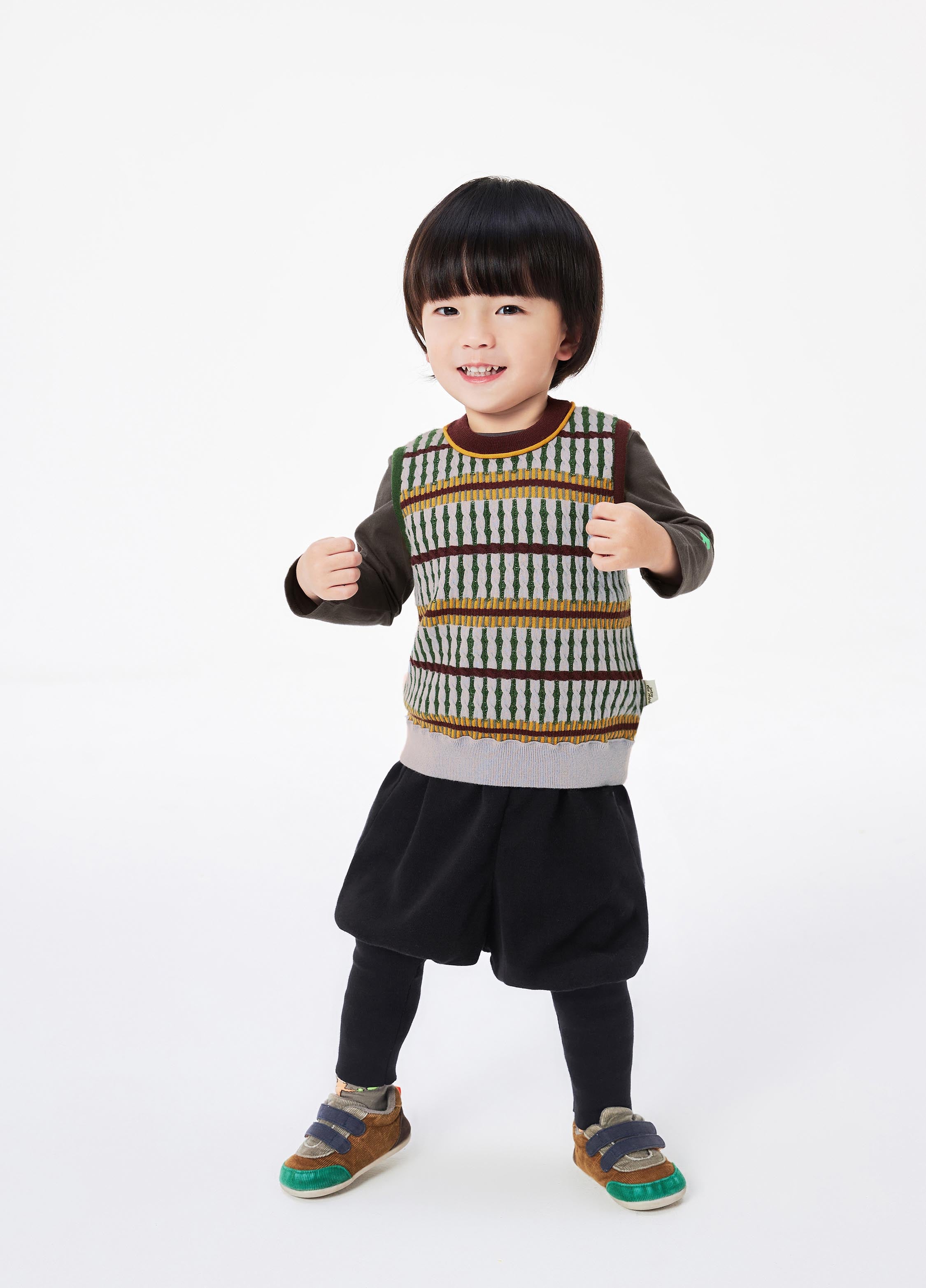 Vest / jnby for mini Stripped Knitted Vest