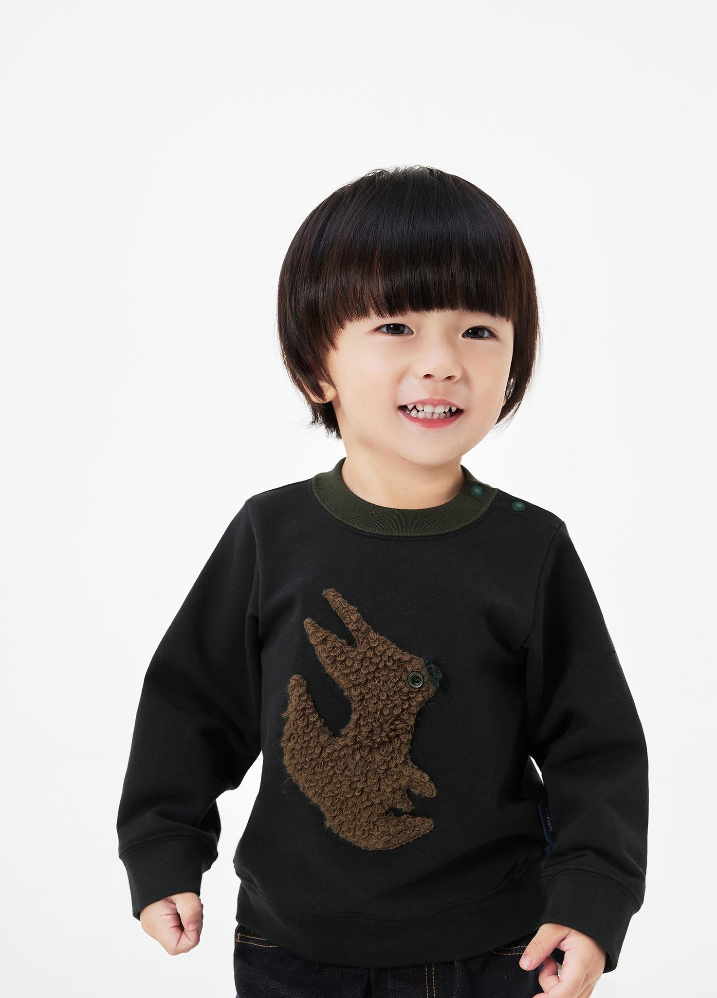 Sweaters / jnby for mini Crewneck Flocking Pullover