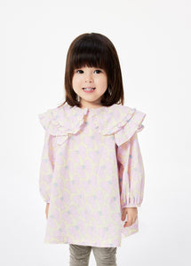 Dresses / jnby for mini Loose Fit Bowknot Printing Long-Sleeved Dress