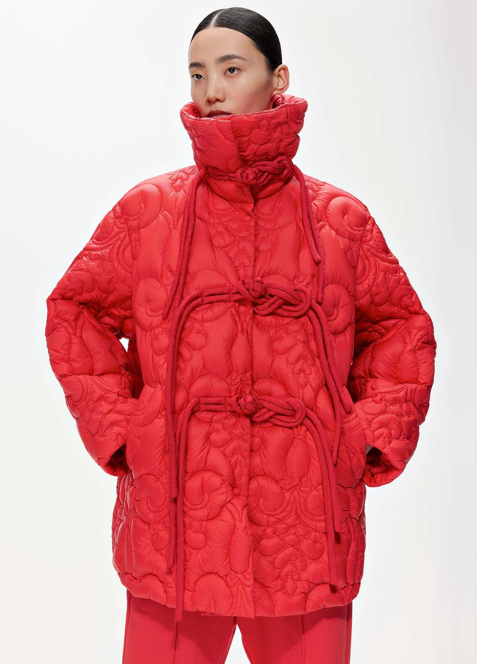 Jacket / JNBY Oversize Chic Frog Down Jacket