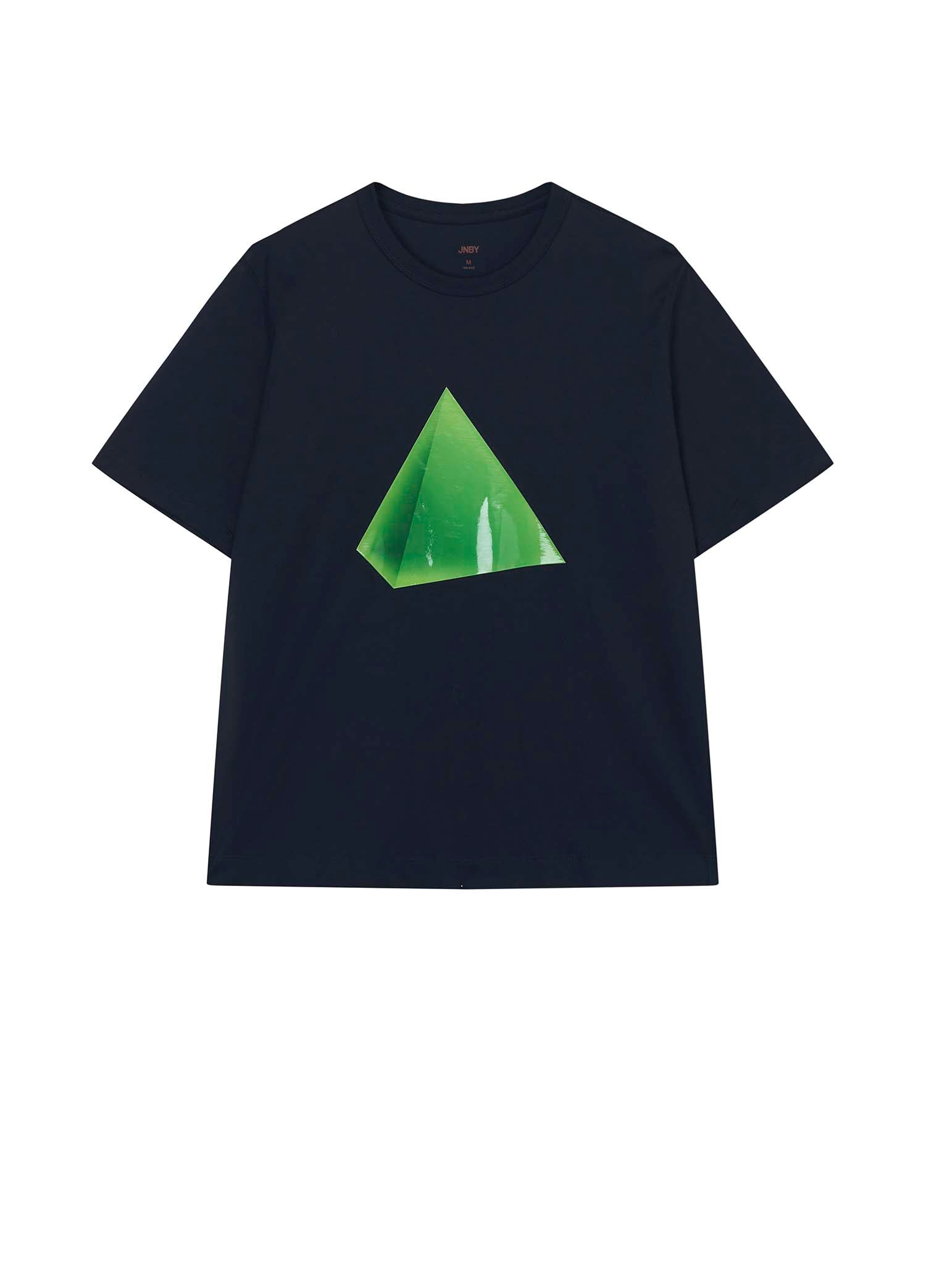 T-Shirt / JNBY Loose Fit Pyramid Print Short Sleeve T-Shirt