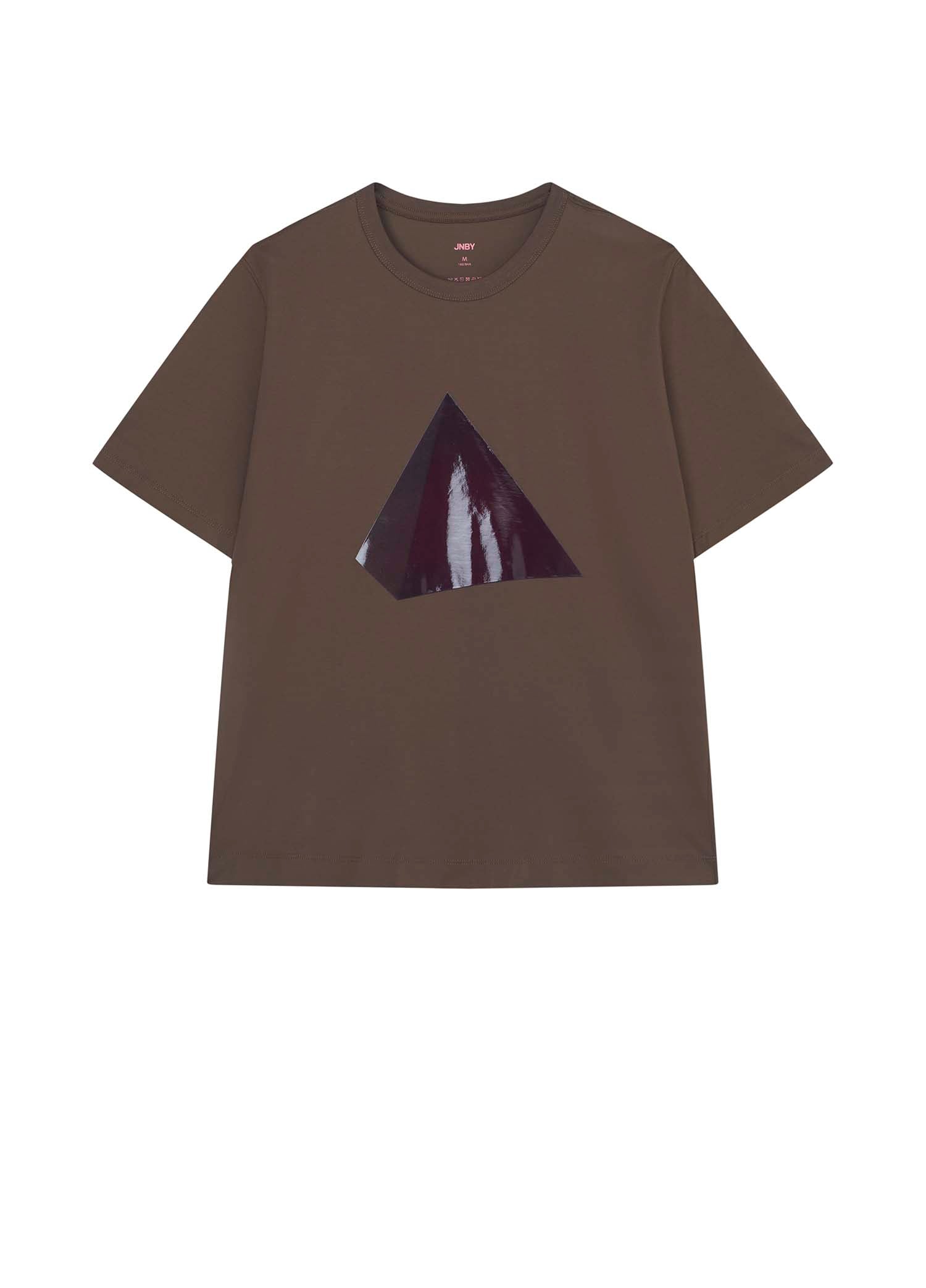 T-Shirt / JNBY Loose Fit Pyramid Print Short Sleeve T-Shirt