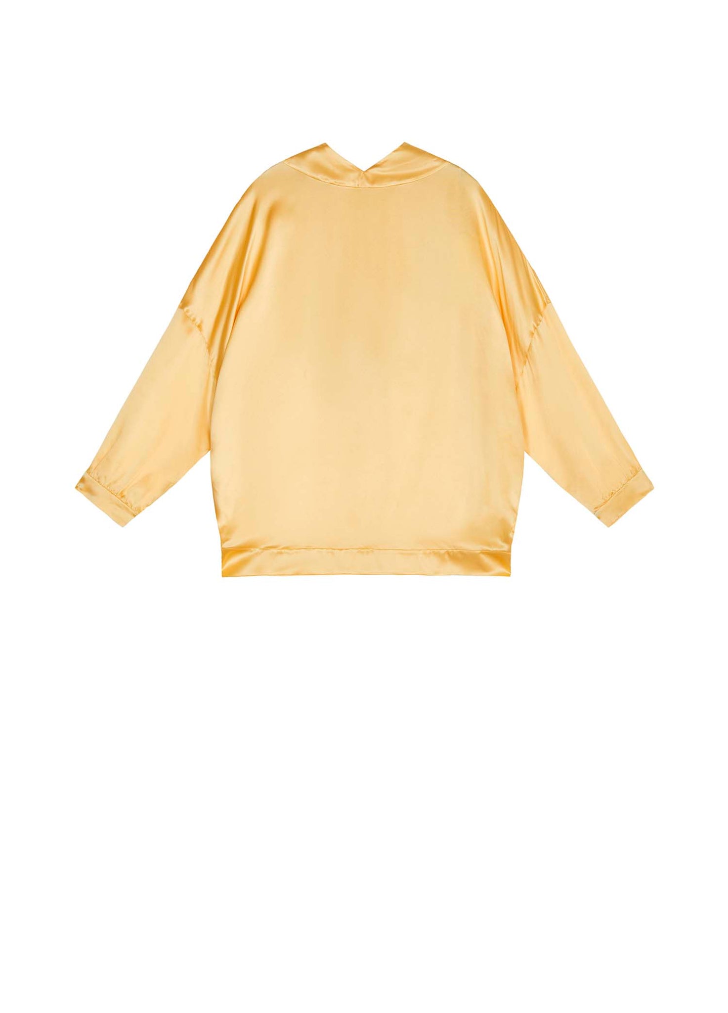 Shirts / JNBY Loose Fit Silk Hooded Long Sleeve Shirt