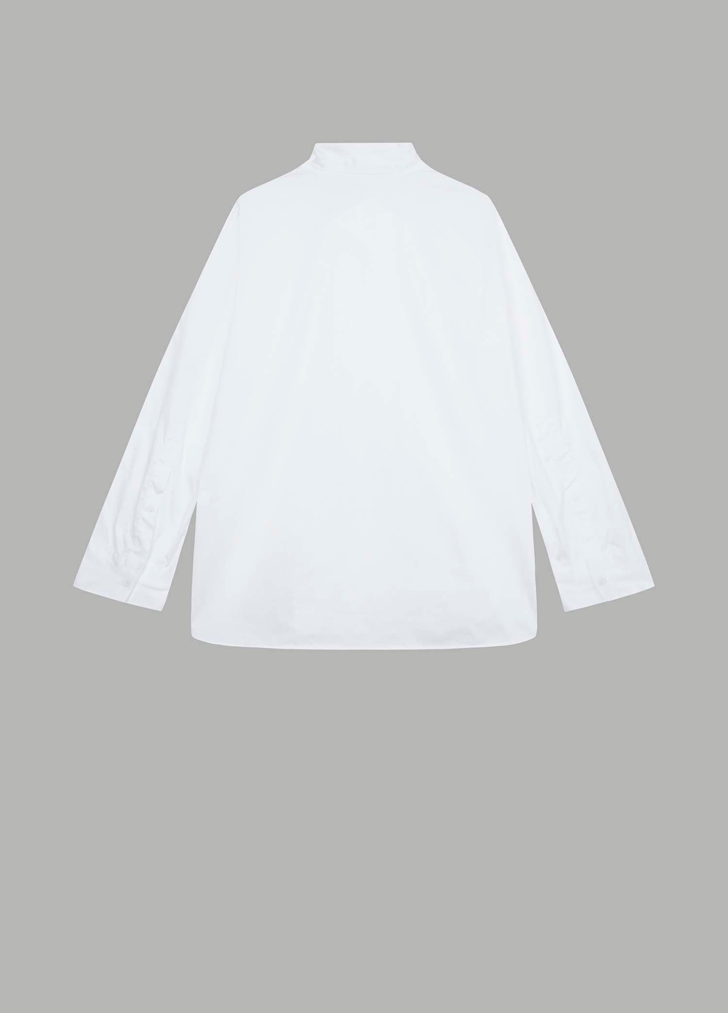 Shirts / JNBY Loose Fit Stand-Collar H-Shape Long Sleeve Shirt