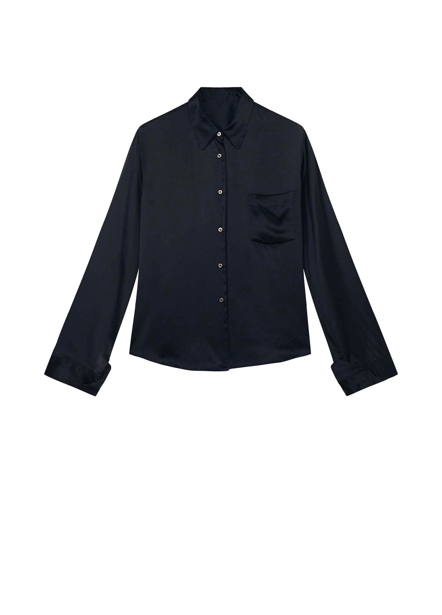 Shirts / JNBY Silk H-Shape Long Sleeve Shirt
