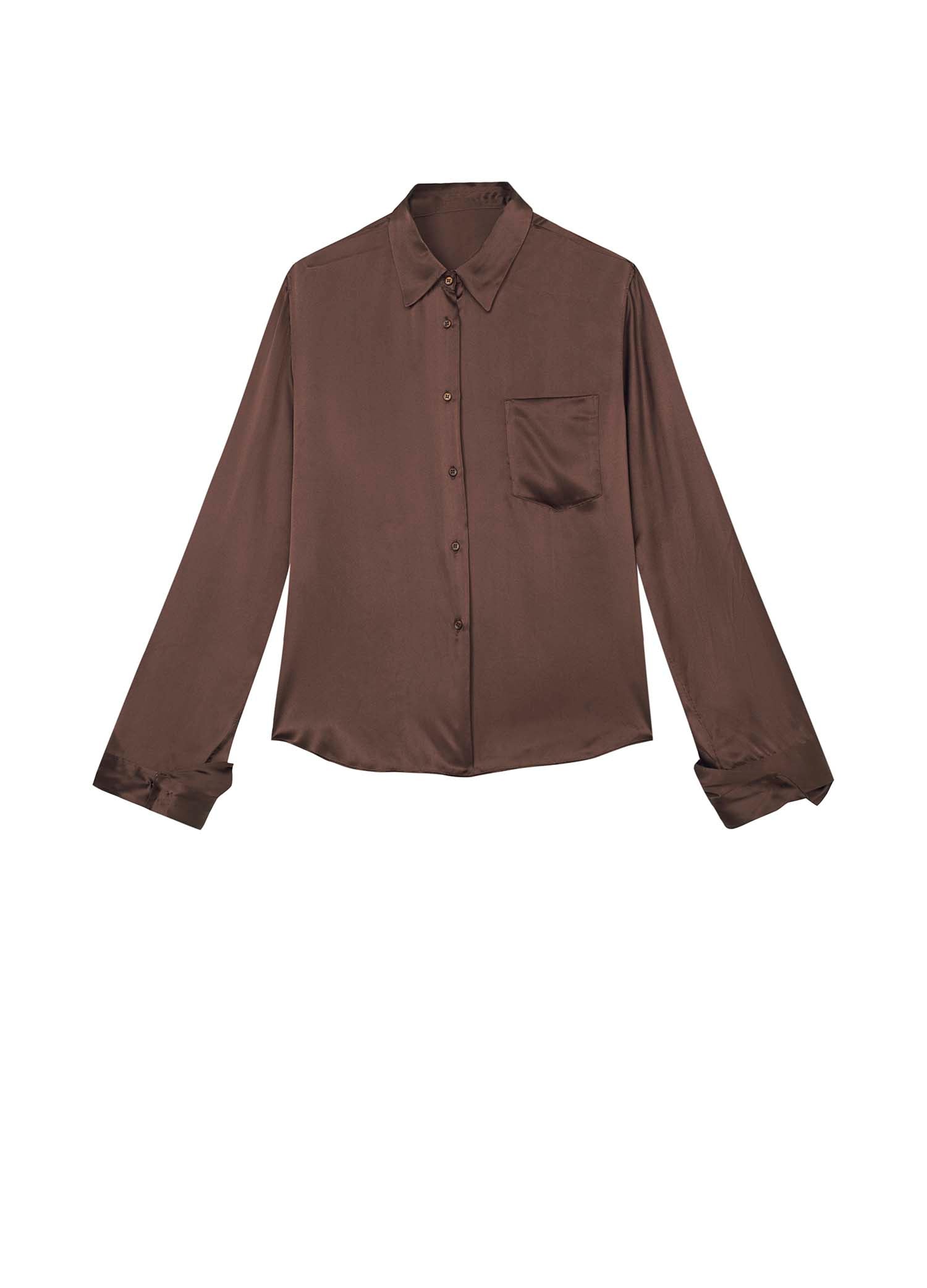 Shirts / JNBY Silk H-Shape Long Sleeve Shirt