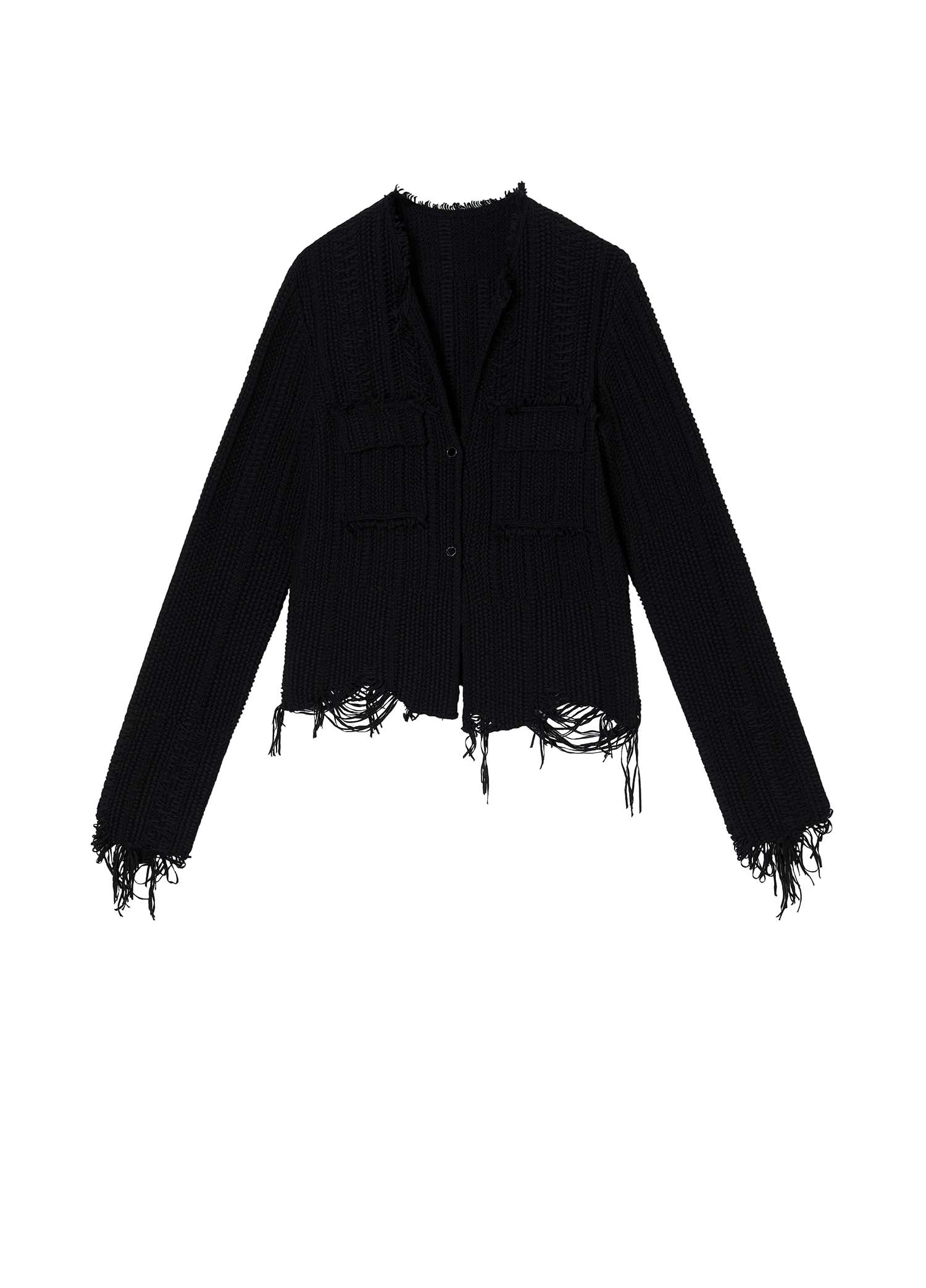 Cardigans / JNBY Woven Irregular H-Line Cropped Cardigan