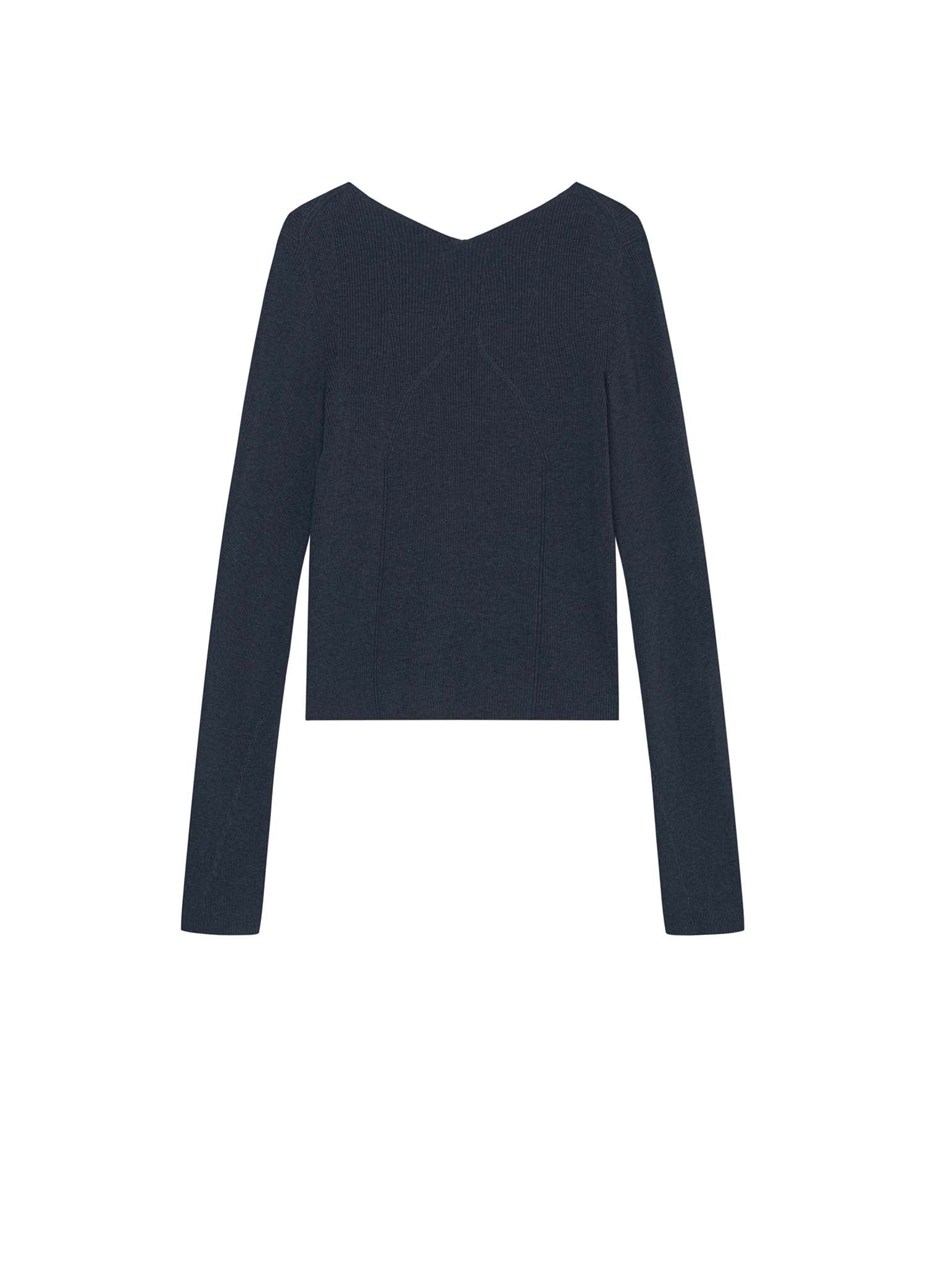 Sweaters / JNBY Slim Fit Long Sleeve V-Neck Pullover