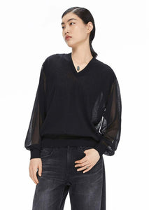 Sweaters / JNBY Fashion V-Neck Long Sleeve Sweater