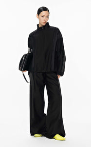 Jacket / JNBY Loose Fit Vintage H-Line Zip-Up Jacket