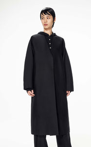 Coat / JNBY Loose Fit H-Line Long Sleeve Trench Coat