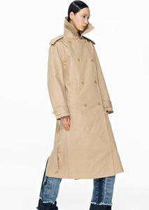 Coat / JNBY Loose Fit Classic H-Line Trench Coat