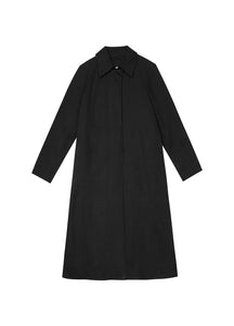 Coat / JNBY Loose Fit Turndown Collar H-Line Long Trench Coat