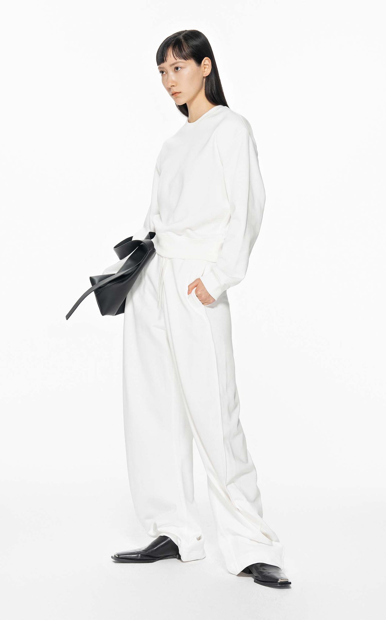Pants / JNBY Loose Fit Drawstring Waist Cotton Pants