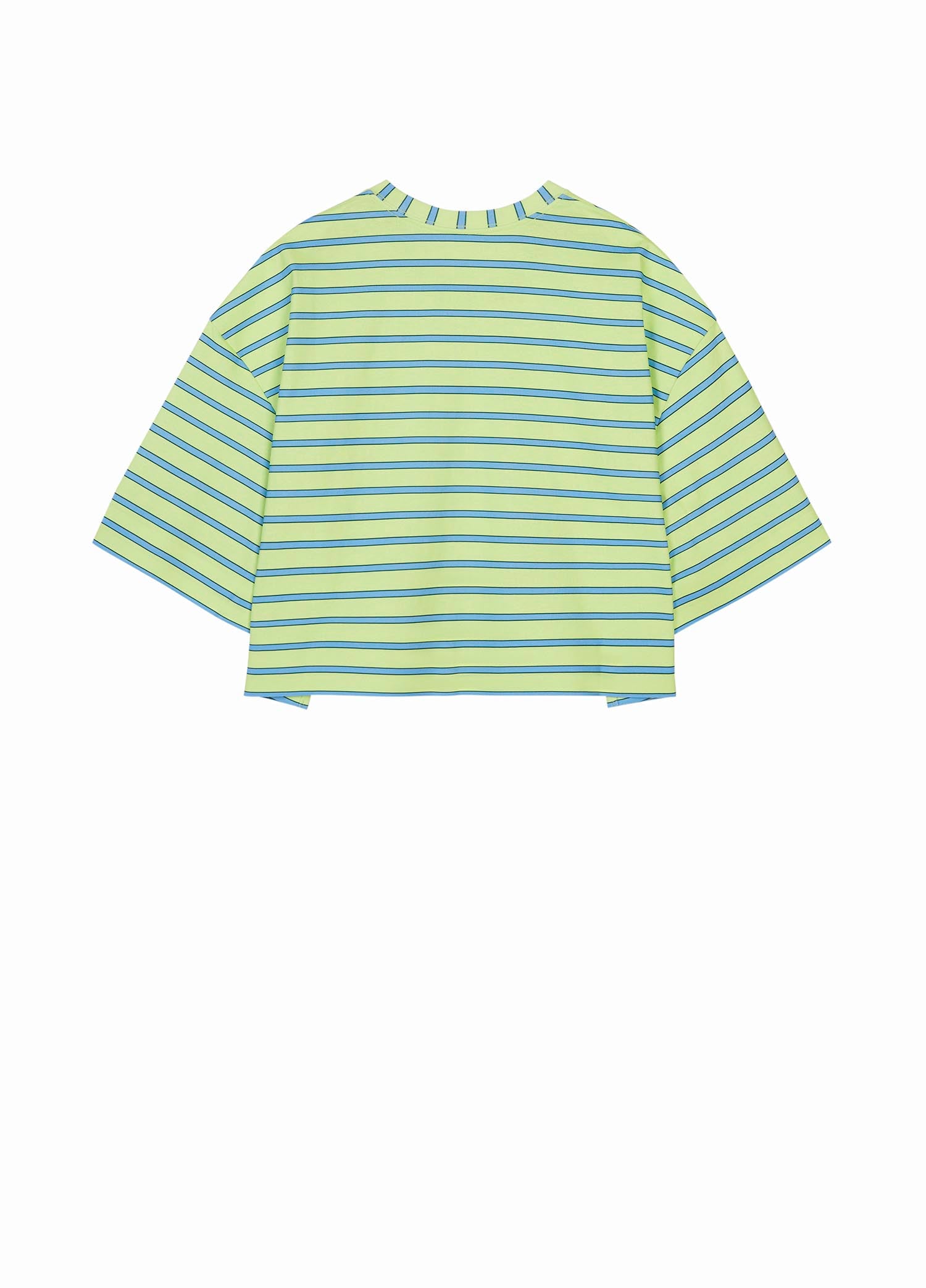 T-Shirt / JNBY Loose Fit Stripped H-Line Cotton T-Shirt