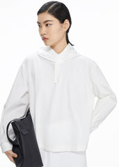 Shirts / JNBY Loose Fit Drawstring Hooded A-Line Shirt