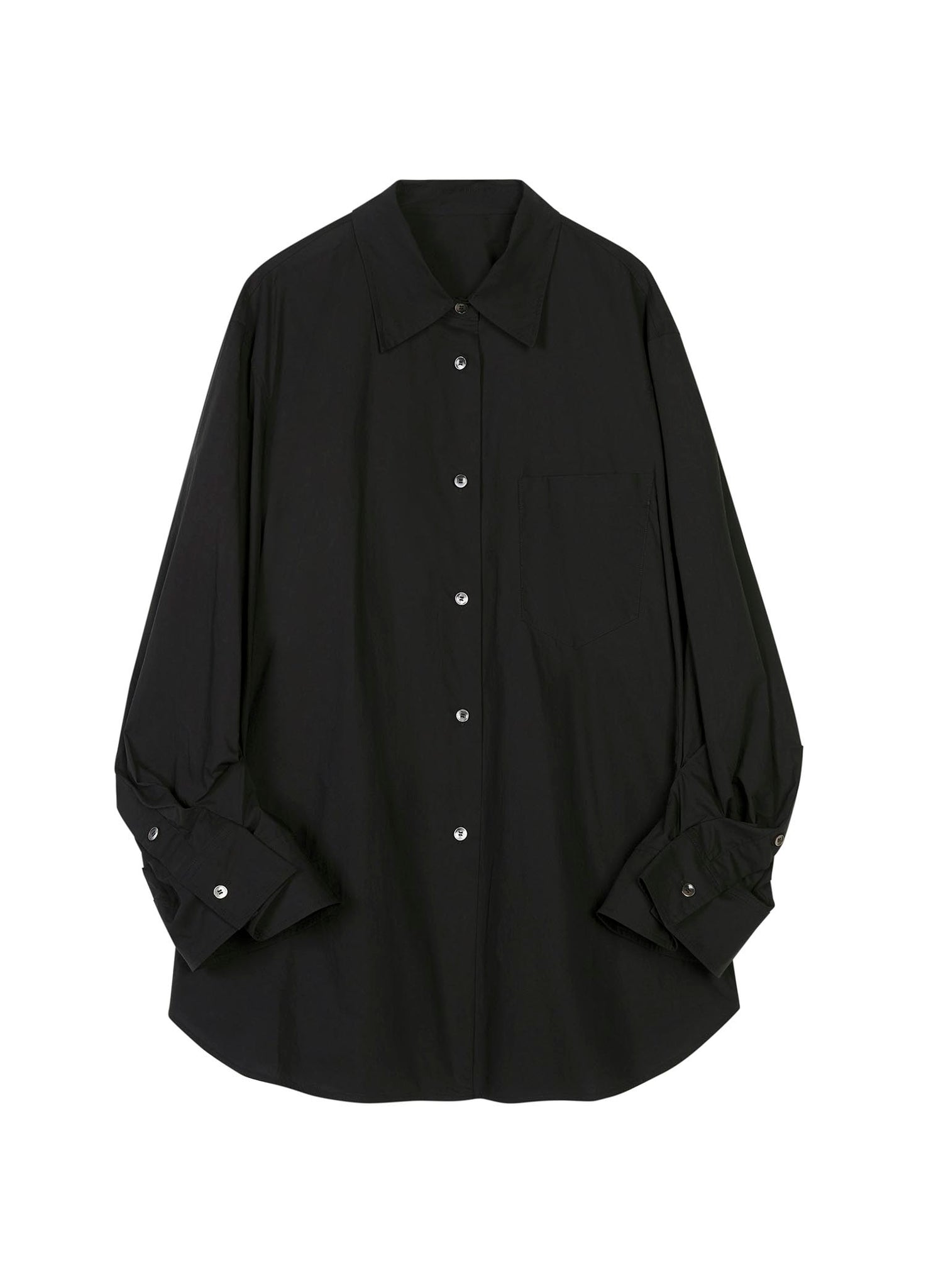 Shirts / JNBY Loose Fit Asymmetric Long Sleeve Shirt（Black Friday Flash Sale)