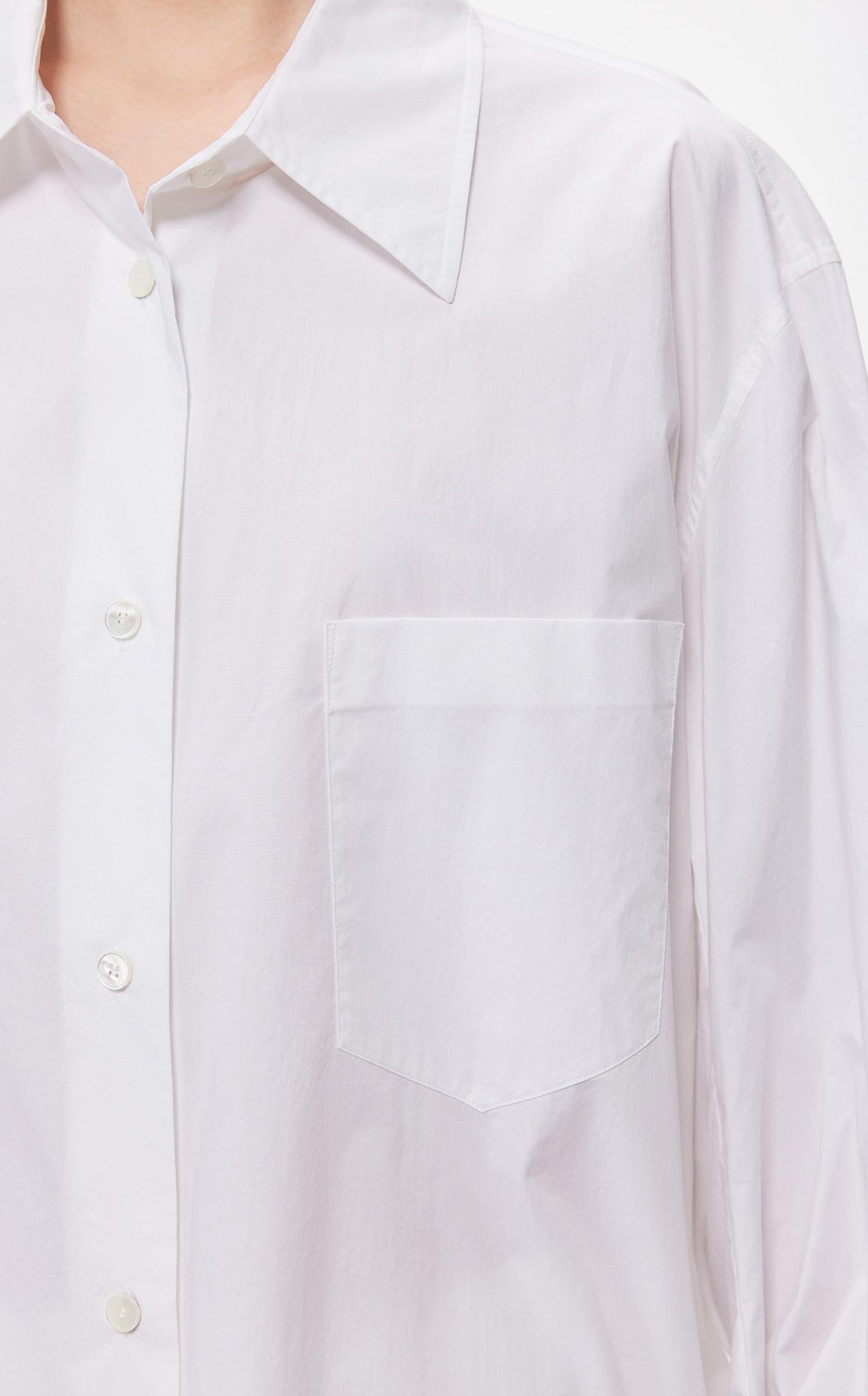 Shirts / JNBY Loose Fit Asymmetric Long Sleeve Shirt